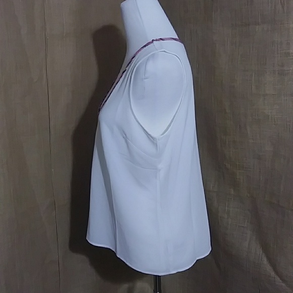 Mark. Avon Tank Deep Low Cut Top XL 14-16 White NWOT RED BANNER - Picture 4 of 9